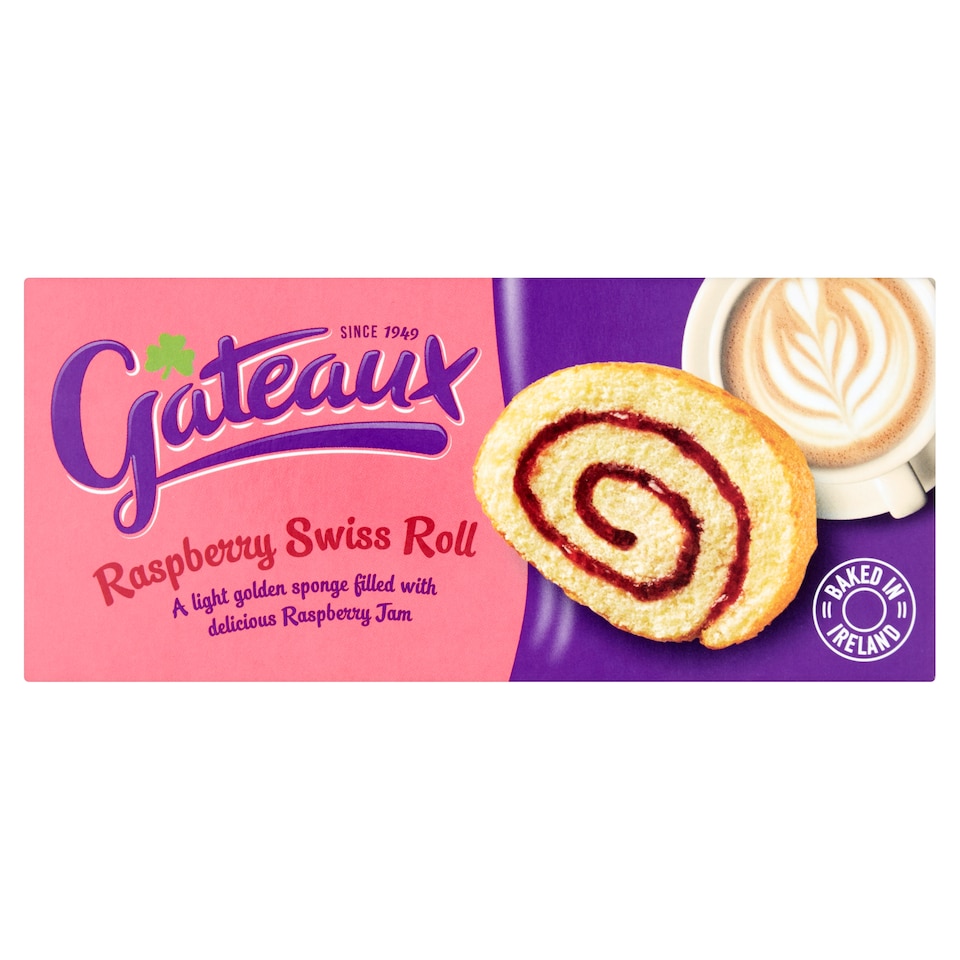 Gateaux Swiss Roll Raspberry 185G