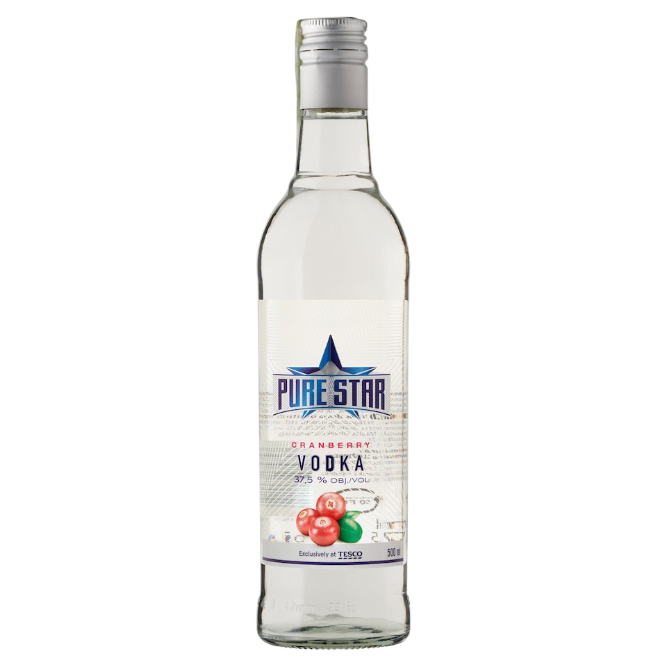 Pure Star vörös áfonya ízesített vodka 37,5% 500 ml