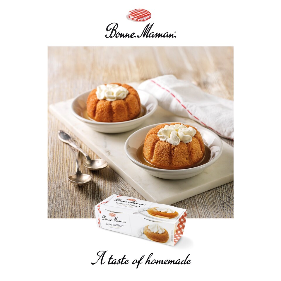 image 1 of Bonne Maman baba au rhum Dessert 2x140g