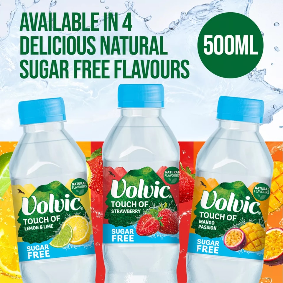 image 1 of Volvic Touch of Strawberry Sugar Free Flavoured Water 6x500ml