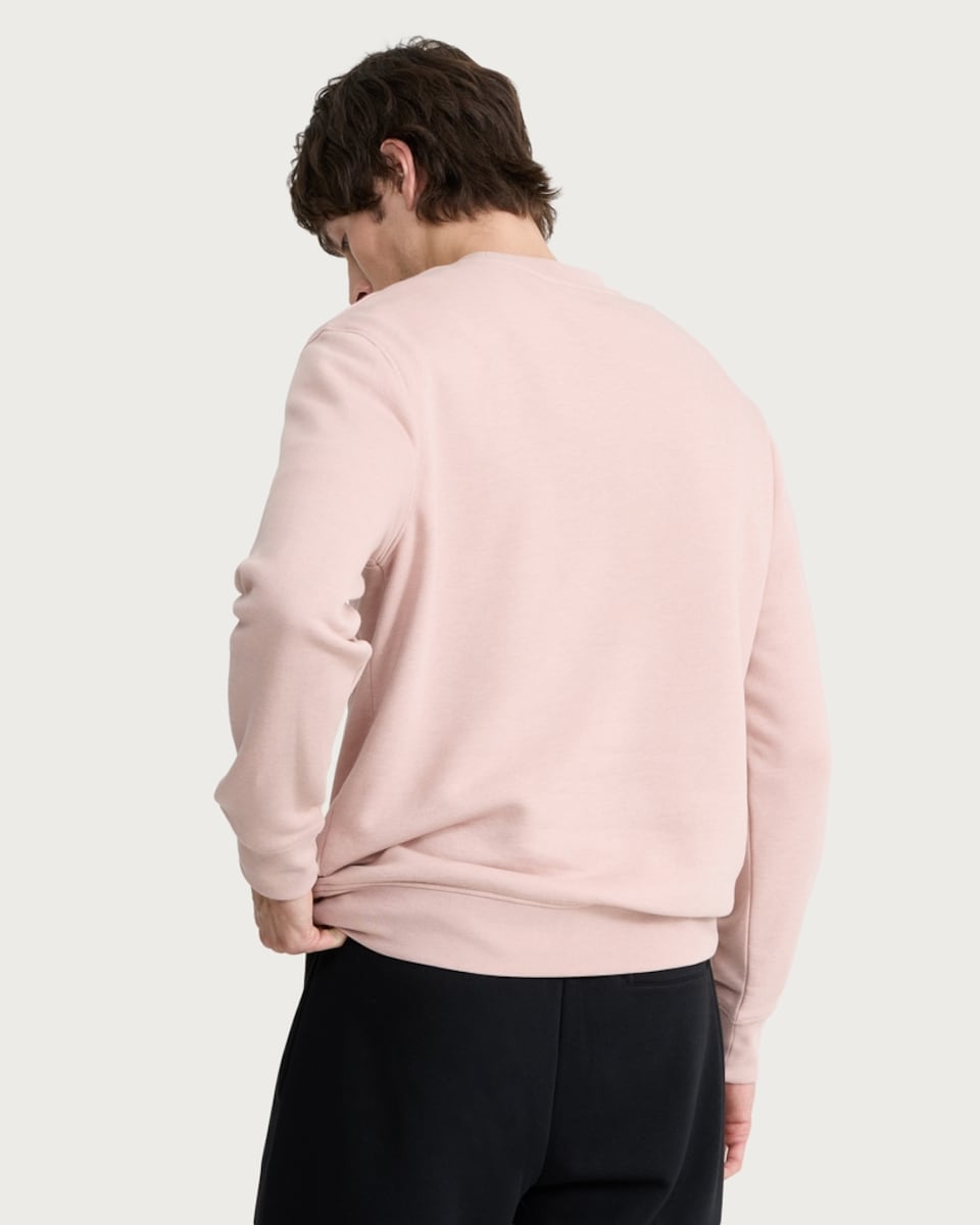 image 1 of F&F Active EVERYHOUR Cotton Rich Crew Neck Sweatshirt in Pink