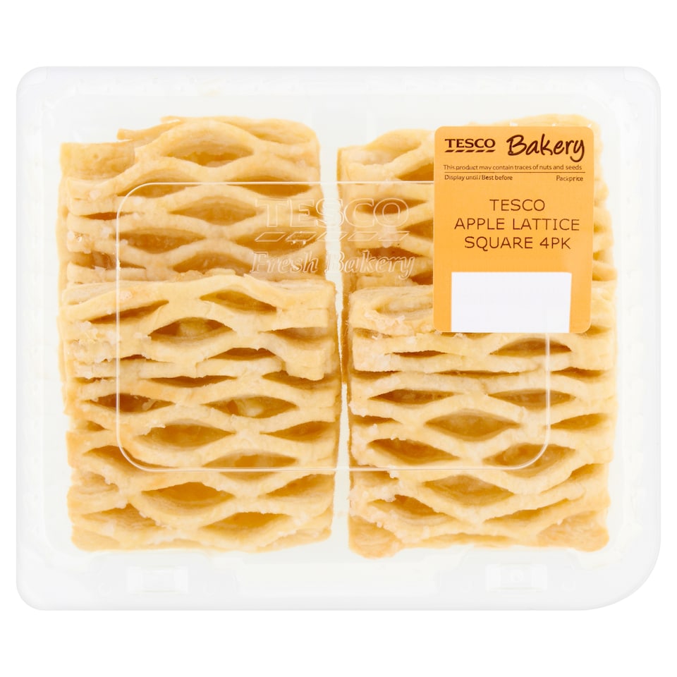 Tesco Apple Lattice Square 4 Pack