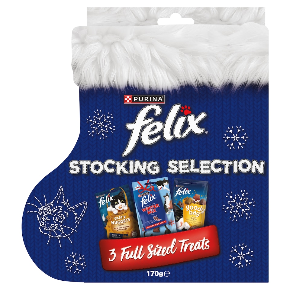 image 1 of FELIX Cat Treats Christmas Selection Stocking 170g
