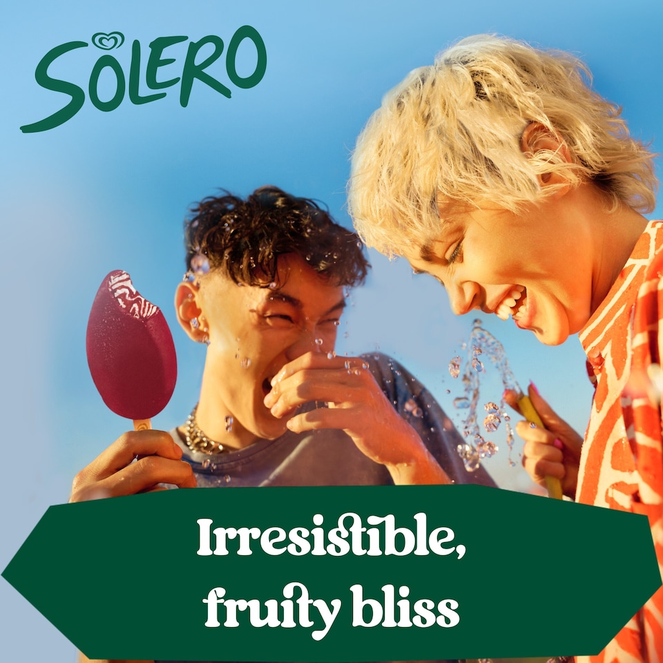 image 1 of Solero Berry Bliss Ice Cream Lollies 3 x 90ml
