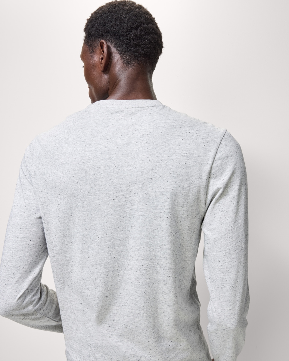 image 1 of F&F Pure Cotton Long Sleeved Top in Grey