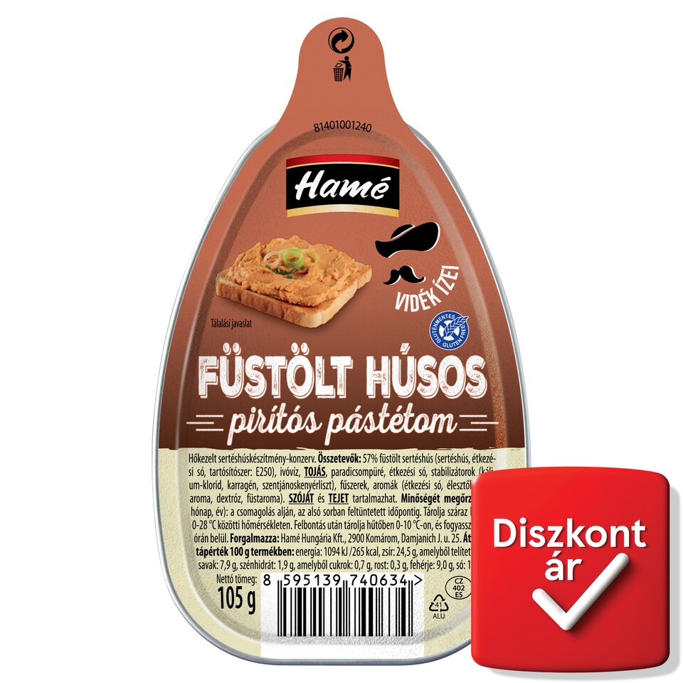 Hamé Toast Pate with Smoked Meat 105 g