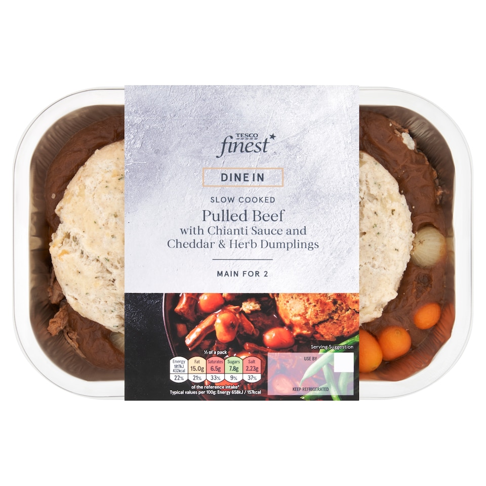 image 1 of Tesco Finest Pulled Beef With Chianti Sauce 600g