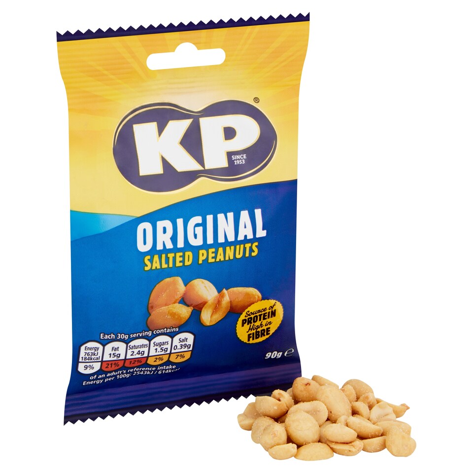 image 1 of Kp Original Salted Peanuts 90G Clipstrip