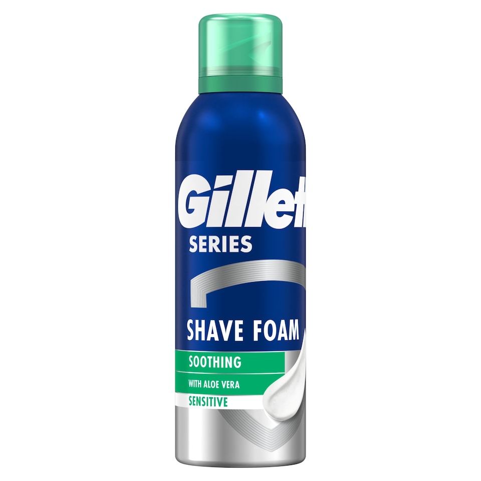 image 1 of Gillette Series Upokojujúca Pena Na Holenie S Aloe Vera, 200ml