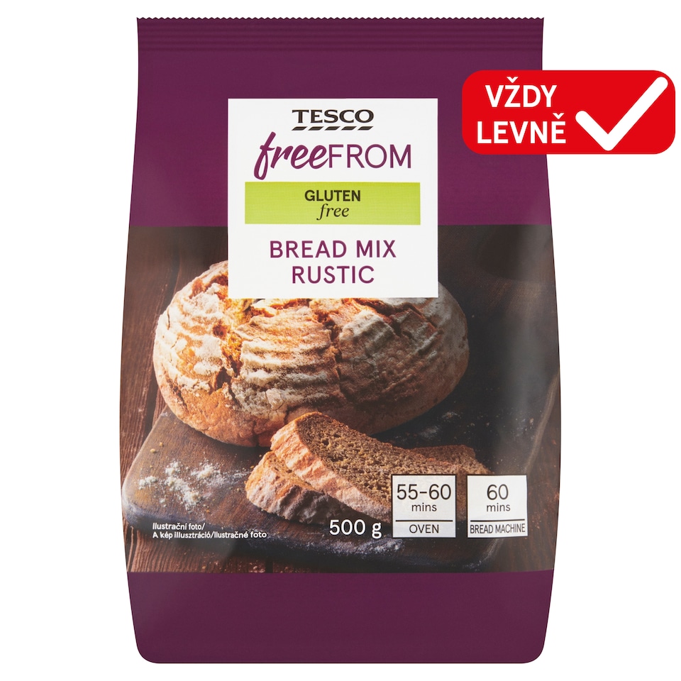 Tesco Free From Sypká směs pro přípravu chleba 500g