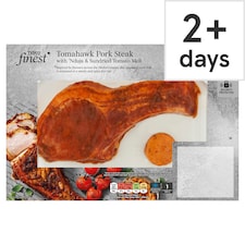 Tesco Finest Tomahawk Pork Steak with 'Nduja and Sundried Tomato Melt  