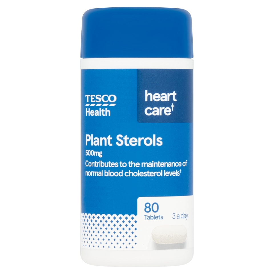 Tesco Health Plant Sterol 500mg x 80 Tablets 