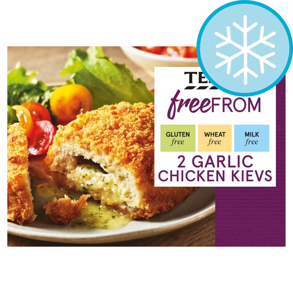 Tesco Free From Garlic Chicken Kievs 260G Tesco Groceries