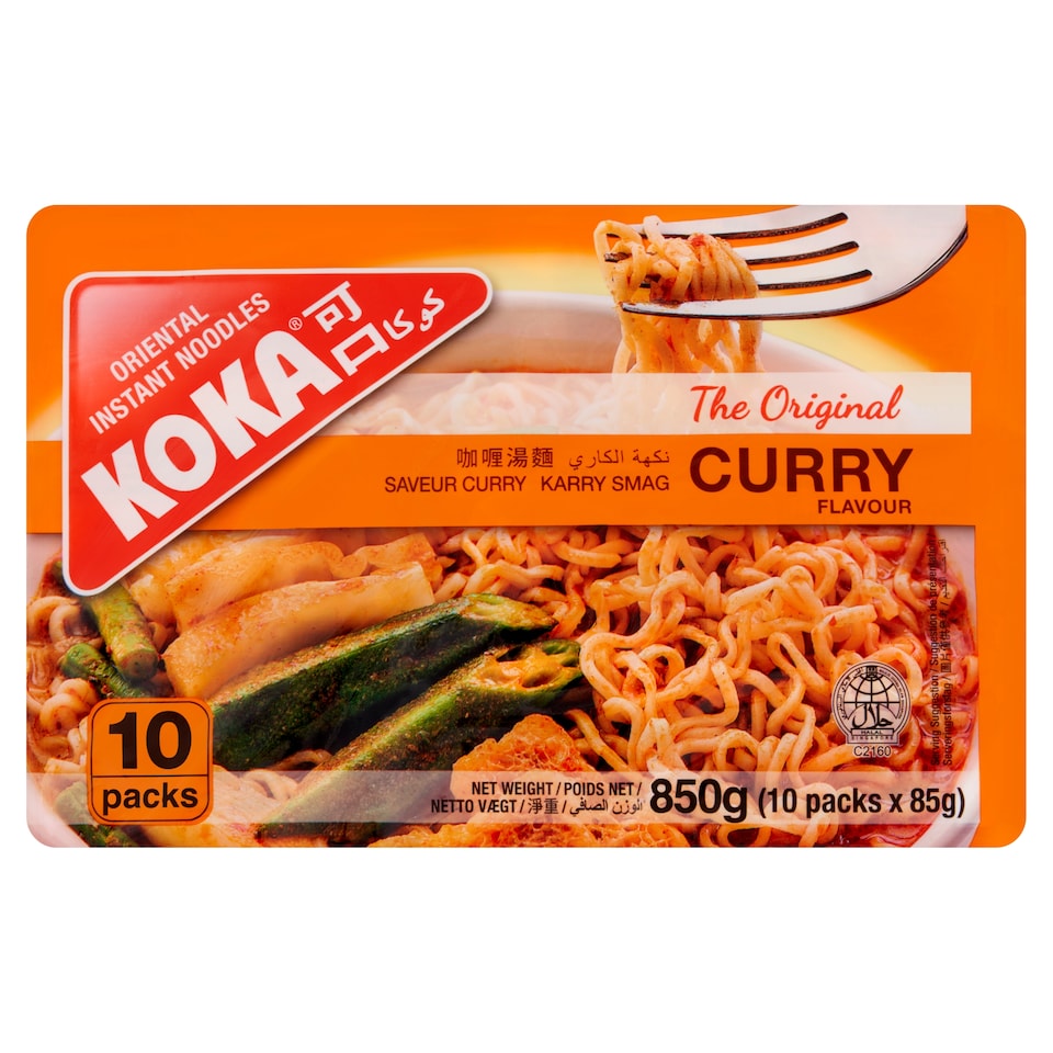 Koka Curry Noodle 10 Pack 6X850g