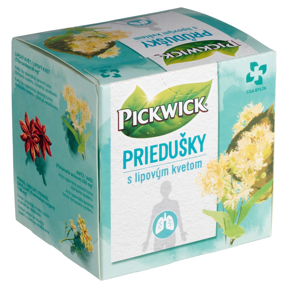 obrázok 1 z Pickwick Priedušky s lipovým kvetom bylinný čaj 10 x 2,2 g (22 g)