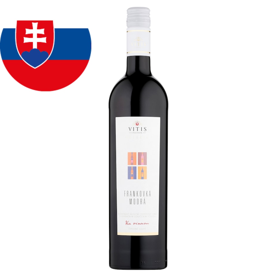 Vitis Pezinok Galéria Frankovka modrá akostné odrodové víno červené suché 0,75 l