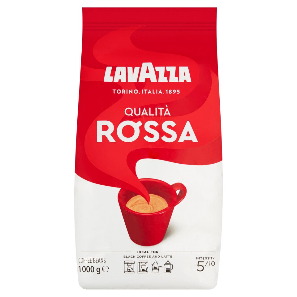 image 1 of Lavazza Qualità Rossa Roasted Coffee Beans 1000 g