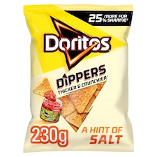 Doritos Dippers Tortilla Chips Salted Sharing Bag Crisps 230g