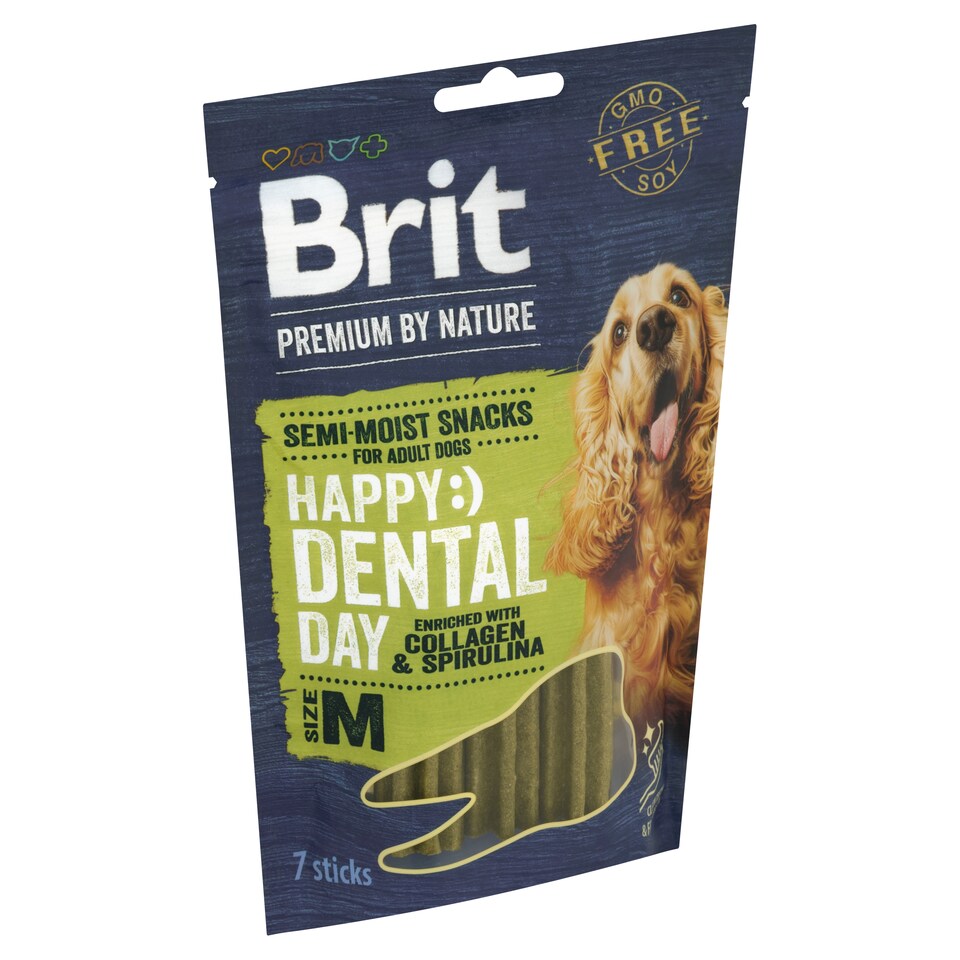 obrázok 1 z Brit Premium by Nature Zubná tyčinka M s kolagénom a spirulinou 180 g