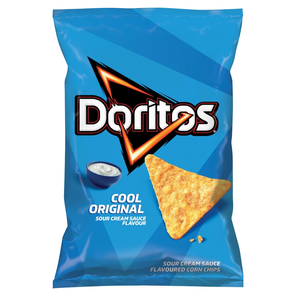 Doritos Sour Cream Sauce Flavoured Corn Chips 100g