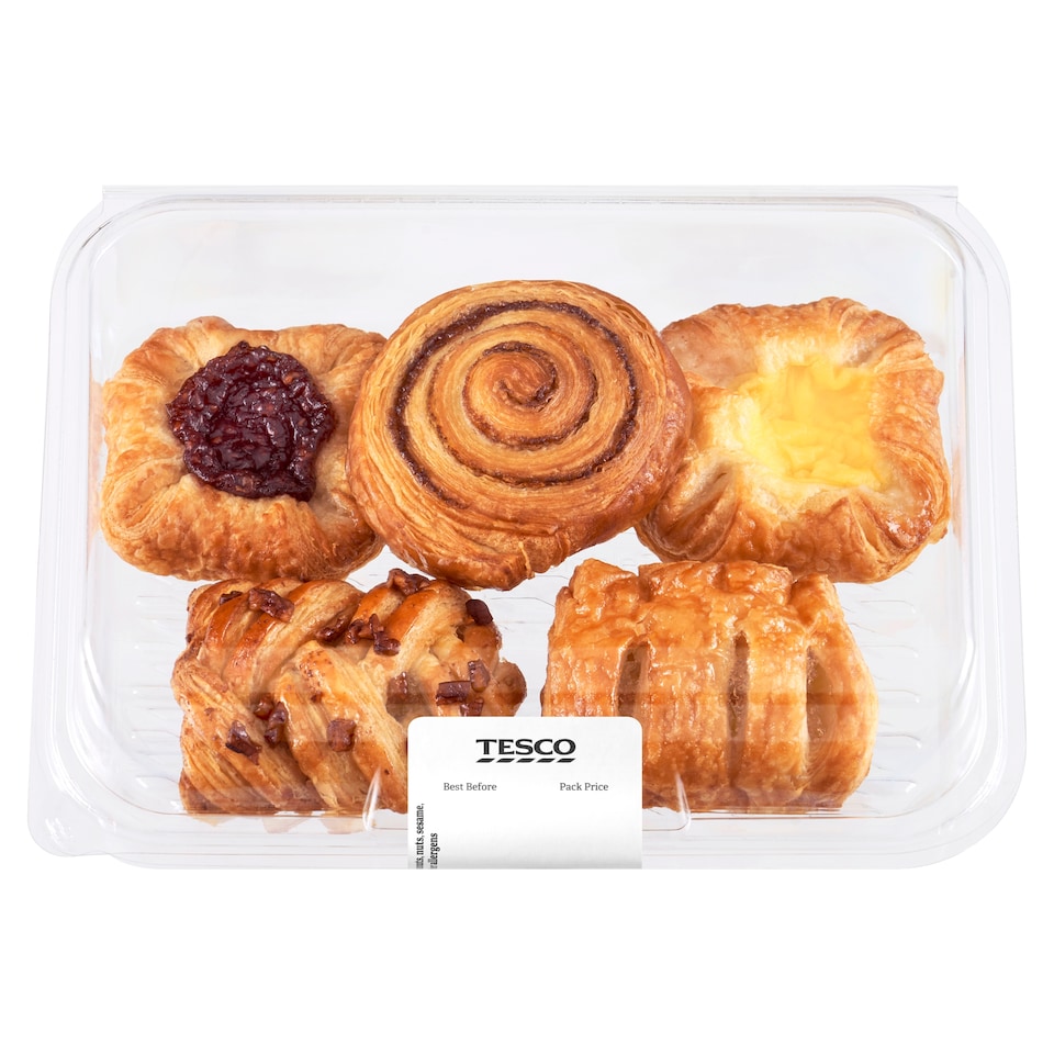 image 1 of Tesco Mini Danish Pastries Selection 5 Pack