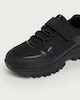 image 3 of F&F School Strap Fastening Trainers in Black