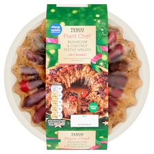 Tesco Plant Chef Mushroom & Chestnut Festive Wreath 450g