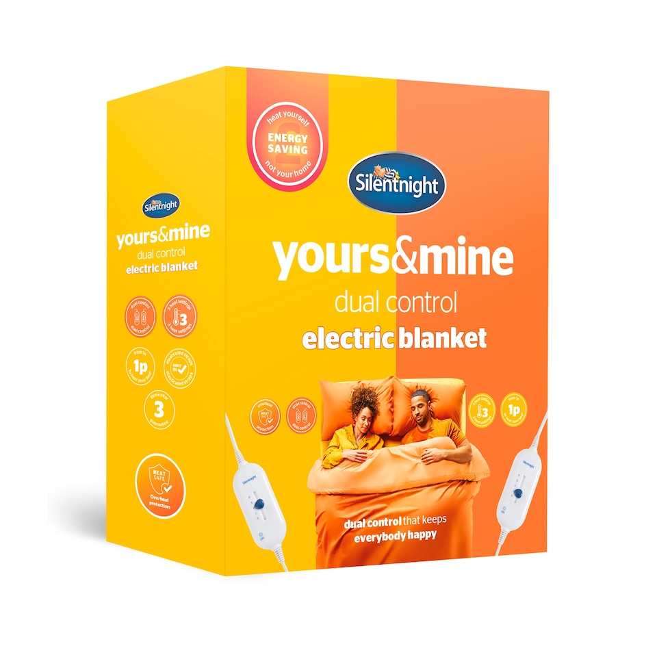 image 1 of SILENTNIGHT  YOURS& MINE ELEC BLANKET S/KING