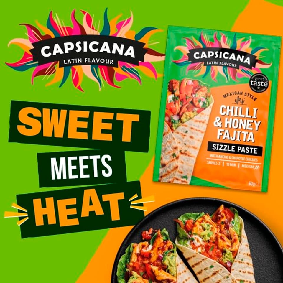 image 1 of Capsicana Mexican Chilli & Honey Fajita Kit 335g