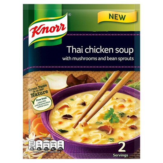 Knorr Thai Green Curry Soup 69G Tesco Groceries