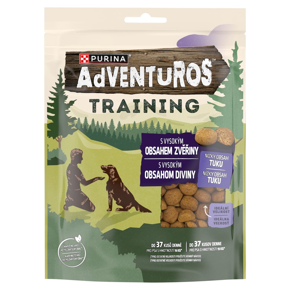 Adventuros tréningové maškrty pre psov divina 115 g