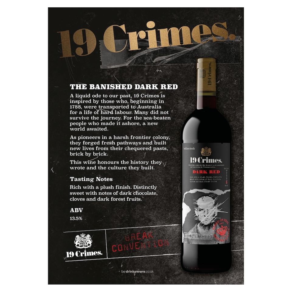 image 1 of 19 Crimes The Banished Dark Red 75Cl