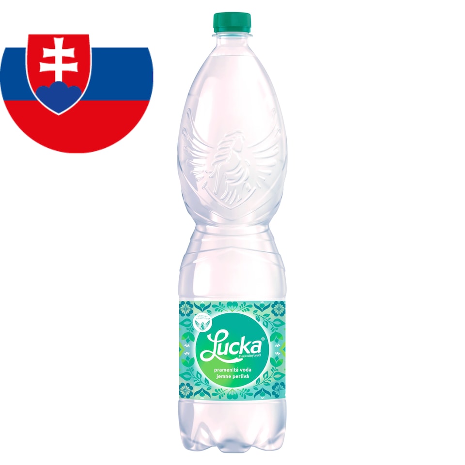 Lucka Tvoj vodný anjel Pramenitá voda jemne perlivá 1,5 l