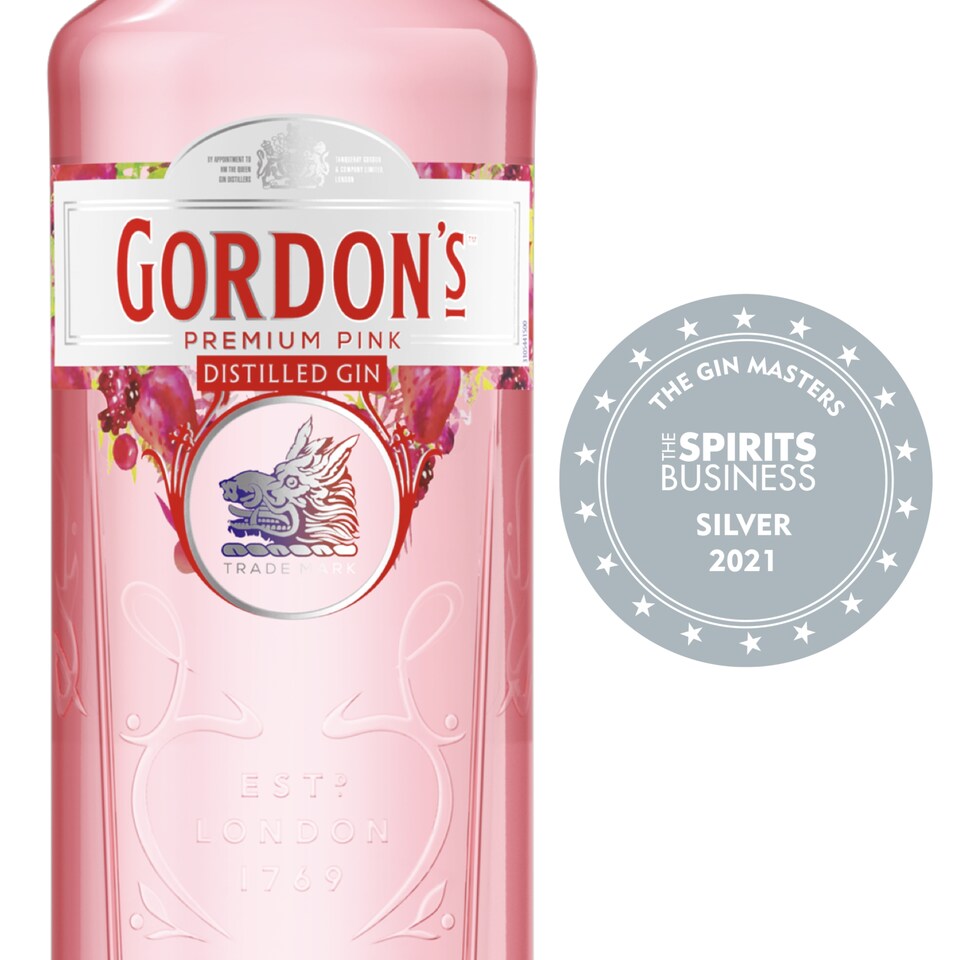 image 1 of Gordon's Premium Pink Distilled Gin Bottle 37.5% Vol 1L