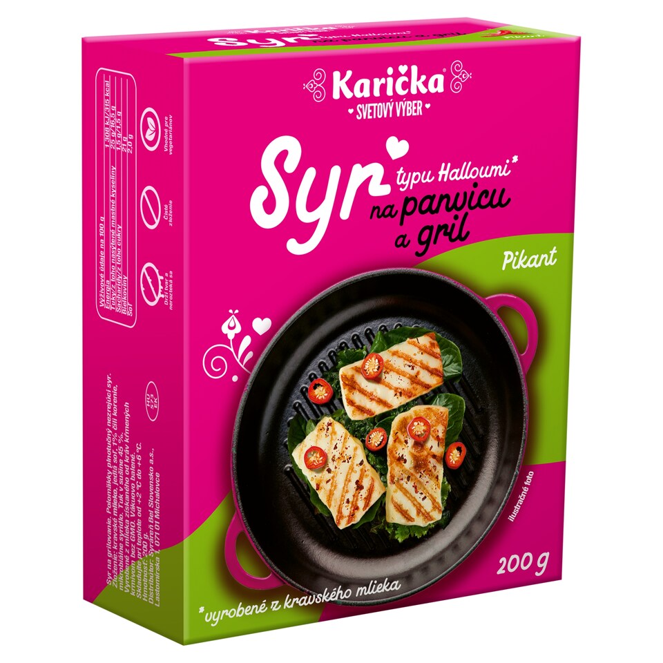image 1 of Karička Frying Pan and Grill Cheese Halloumi Spicy 200 g