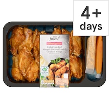Tesco Finest Irish Corn Fed Mango & Coconut Loaded Chicken Wings 550g