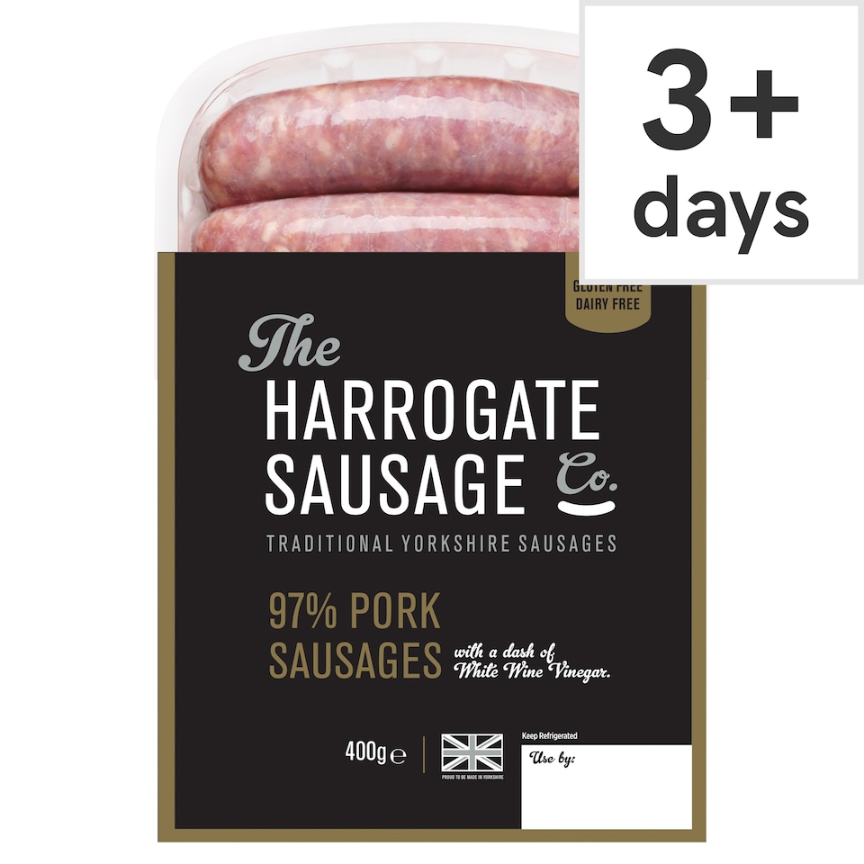 The Harrogate Sausage Co. Original 97% Pork Sausages 400G