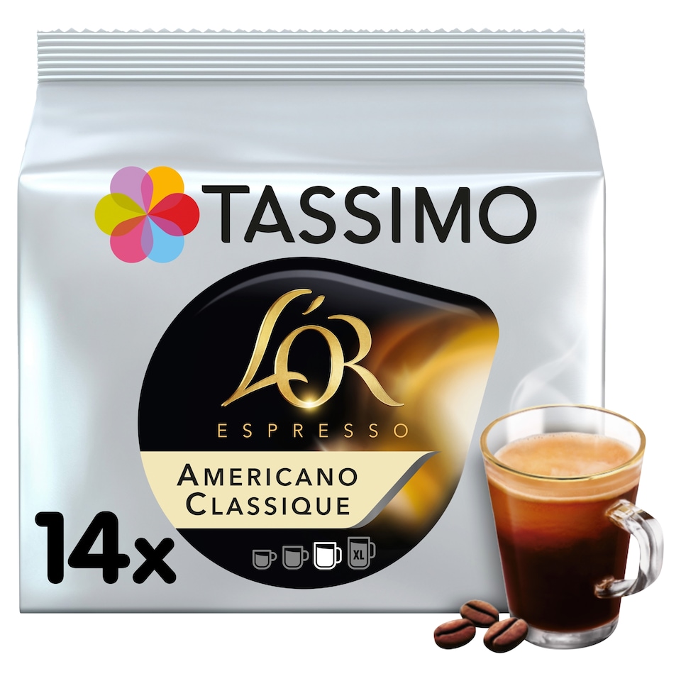 image 1 of Tassimo L'or. Americano Coffee Pods X14 116.2G