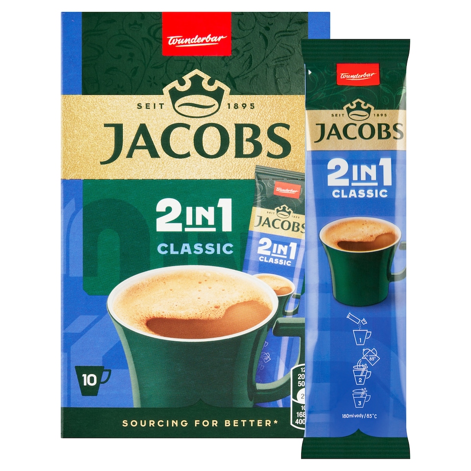 Obrázek 1 pro produkt Jacobs Classic 2in1 10 x 12,4g (124g)