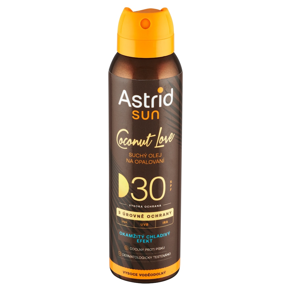 Obrázek 1 pro produkt Astrid Sun Coconut Love suchý olej na opalování SPF 30 150ml