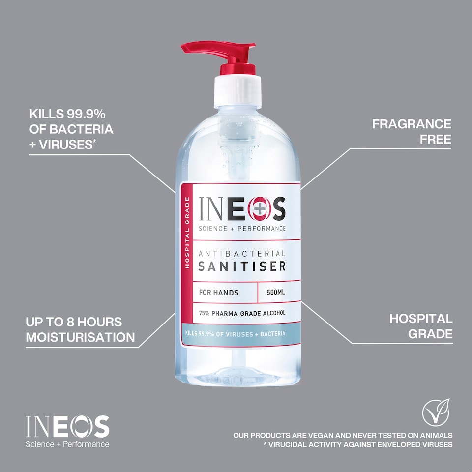 image 1 of Ineos Hand Sanitiser Gel 500Ml