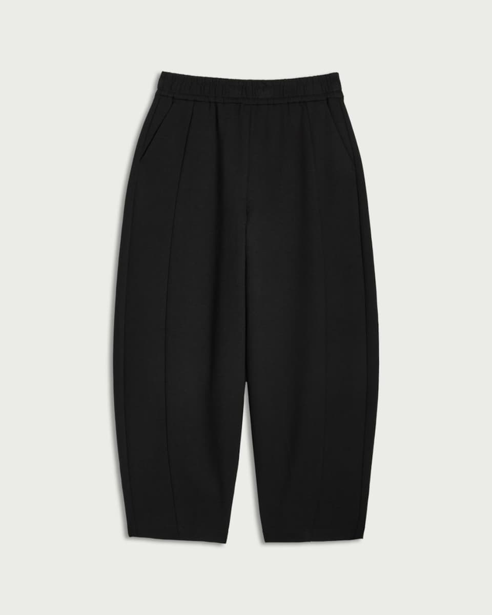 image 1 of F&F Ponte Barrel Leg Trousers in Multi