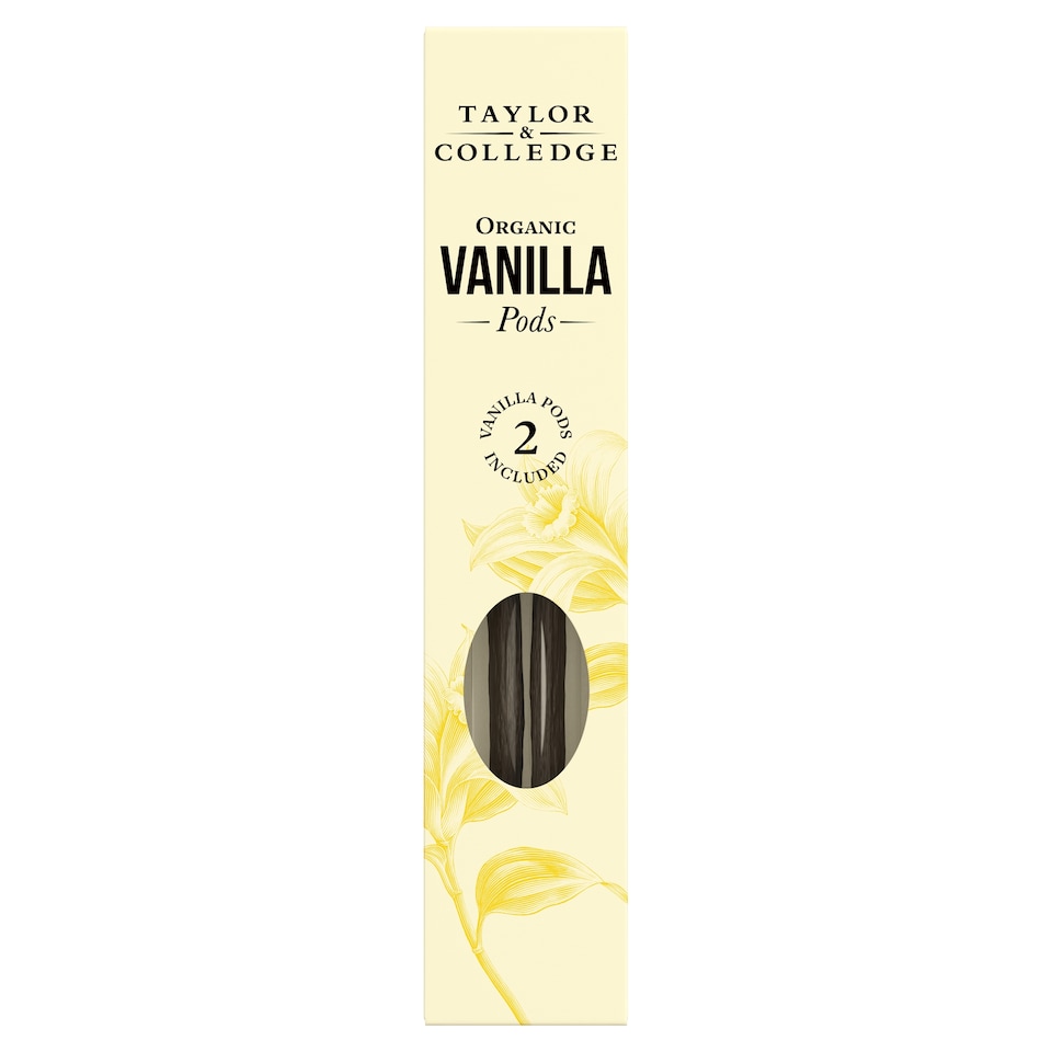 Taylor & Colledge Organic Vanilla Pods 2 Pack