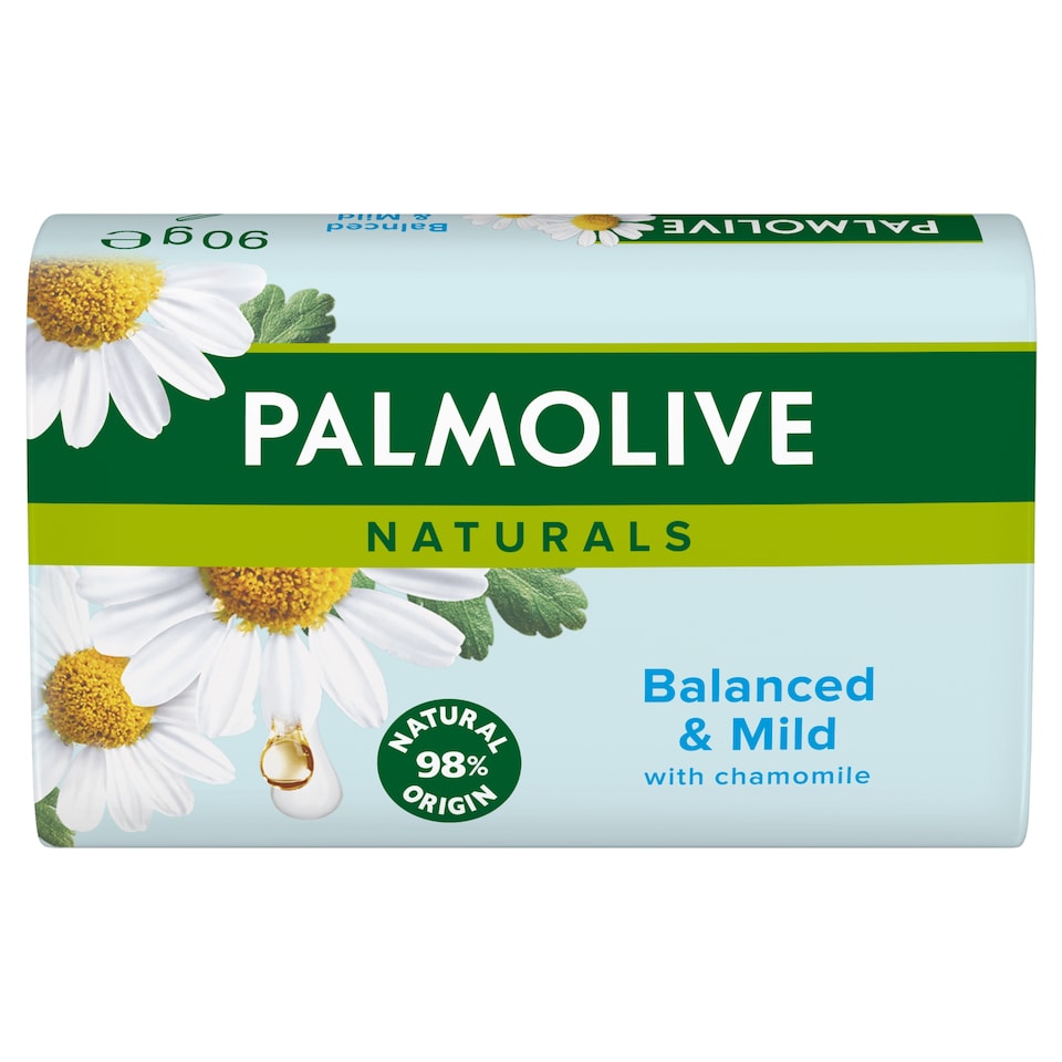 image 1 of Palmolive Naturals Balanced& Mild With Chamomilie Bar Soap 90 g