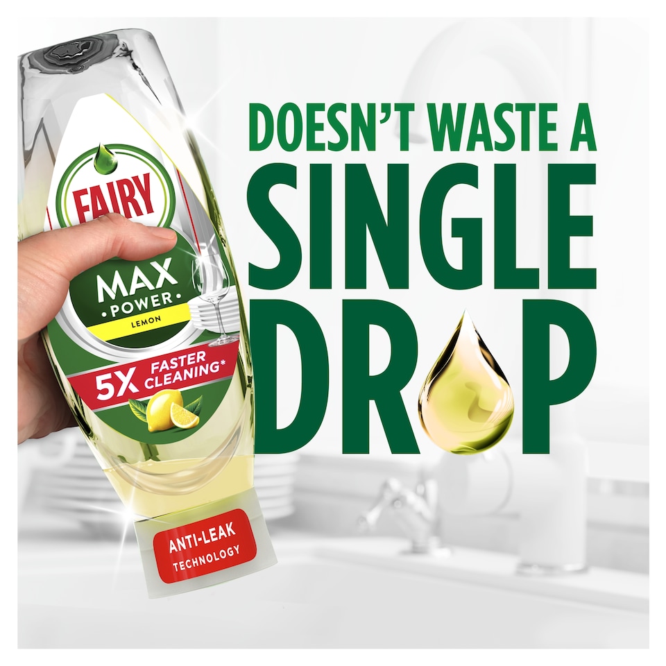 image 1 of Fairy Max Power Lemon Dishwashing Liquid 660ml