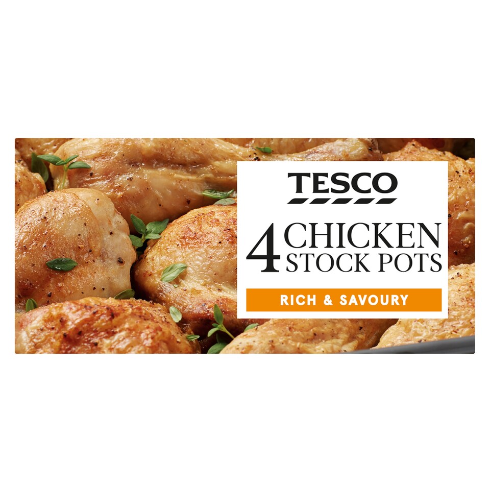 Tesco Chicken Stock Pots 4 Pack 112g