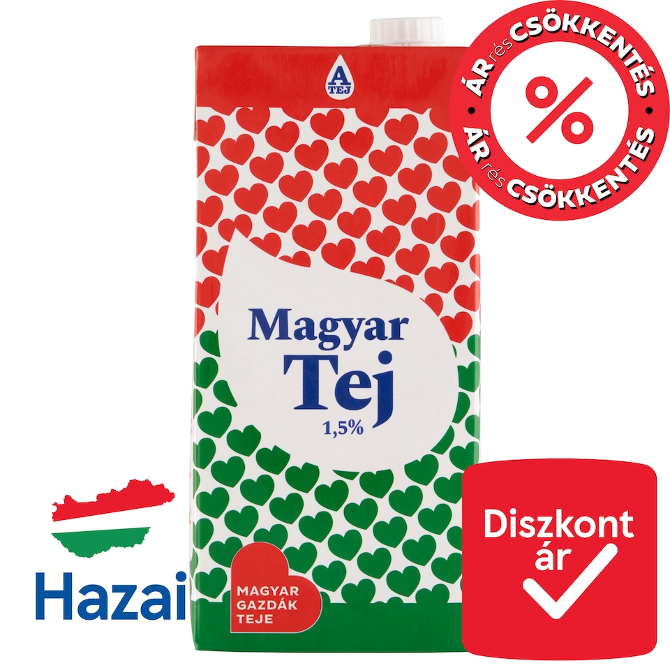 Magyar Tej UHT zsírszegény tej 1,5% 1 l  1. kép