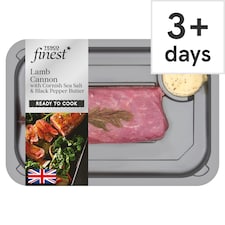 Tesco Finest Lamb Cannon with Cornish Sea Salt & Black Pepper Butter