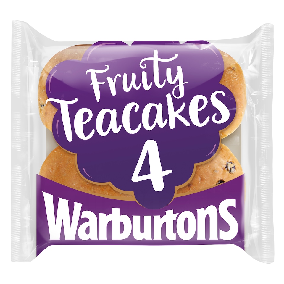 image 1 of Warburtons Fruit Teacakes 4 Pack