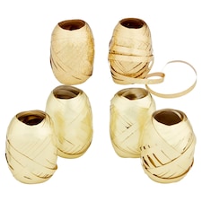 Tesco 6 Pack Gold Curling Ribbon